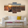 A tent pitched overlooking the makgadikgadi pans Multi panel canvas wall art