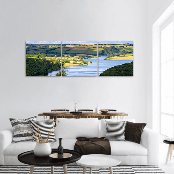 Wimbleball Lake Exmoor National Park Somerset England panoramic canvas wall art