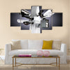 Surveillance mega camera s concept with a gradient background Multi panel canvas wall art