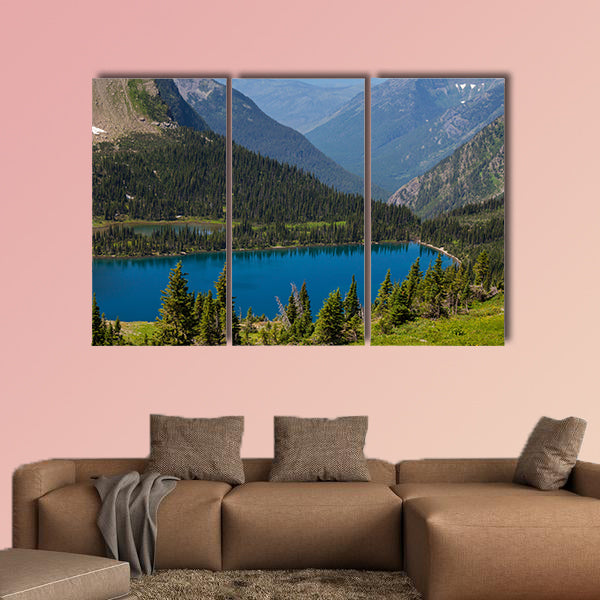 Hidden Lake in Glacier National Park, Montana multi panel canvas wall art