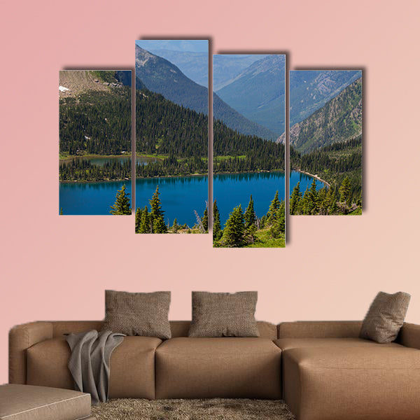 Hidden Lake in Glacier National Park, Montana multi panel canvas wall art