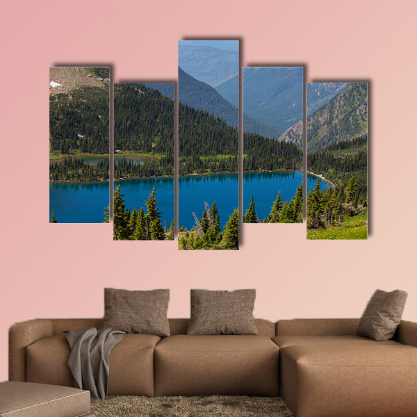Hidden Lake in Glacier National Park, Montana multi panel canvas wall art