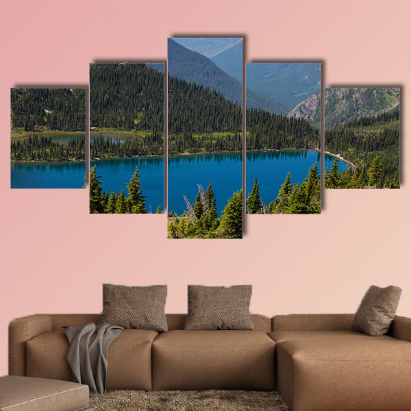 Hidden Lake in Glacier National Park, Montana multi panel canvas wall art