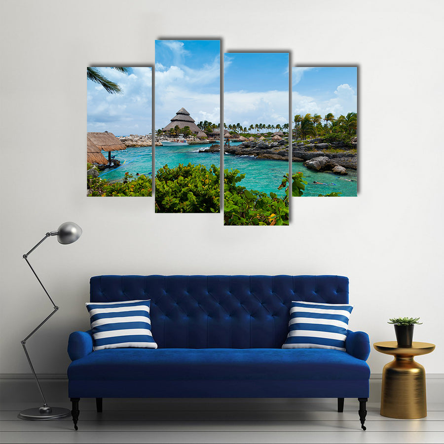 Beautiful View Of Mayan Riveria In Mexico, Multi Panel Canvas Wall Art