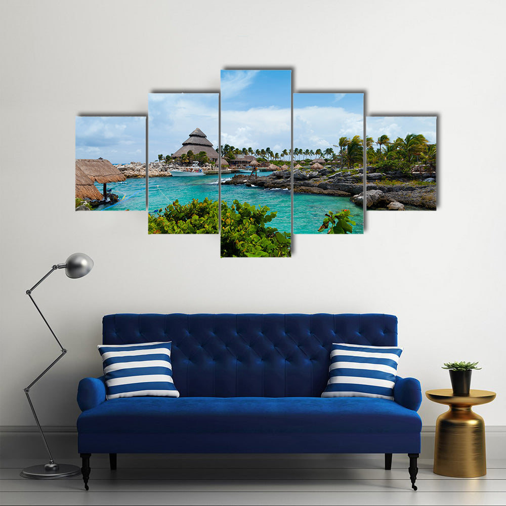 Beautiful View Of Mayan Riveria In Mexico, Multi Panel Canvas Wall Art