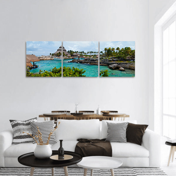 Mayan Riviera Paradise panoramic canvas wall art