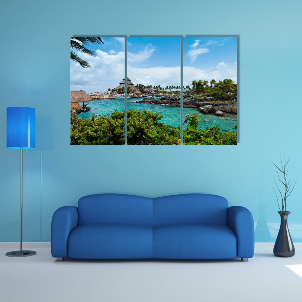 The Mayan Riviera Paradise Multi Panel canvas wall art