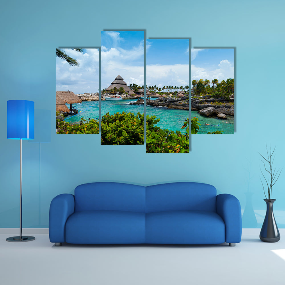 The Mayan Riviera Paradise Multi Panel canvas wall art