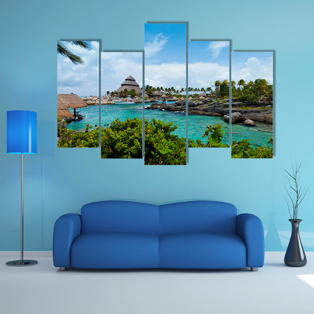 The Mayan Riviera Paradise Multi Panel canvas wall art
