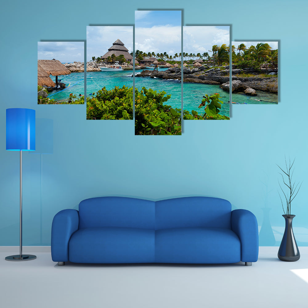 The Mayan Riviera Paradise Multi Panel canvas wall art