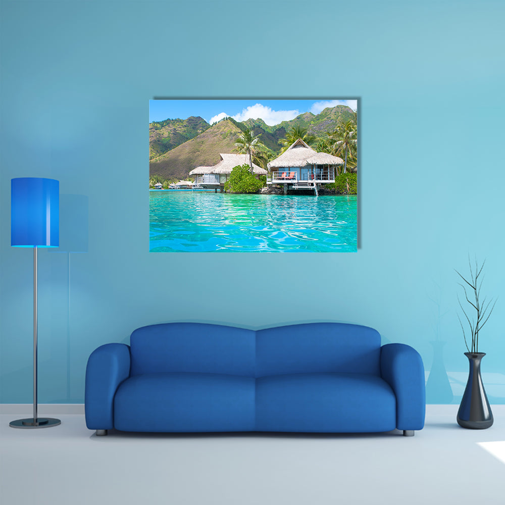 The Paradise Bungalows Multi Panel Canvas Wall Art