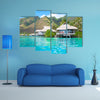 The Paradise Bungalows Multi Panel Canvas Wall Art