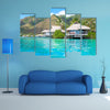 The Paradise Bungalows Multi Panel Canvas Wall Art