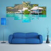 The Paradise Bungalows Multi Panel Canvas Wall Art