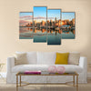 Vancouver skyline panorama at sunset Multi panel canvas wall art