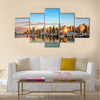 Vancouver skyline panorama at sunset Multi panel canvas wall art