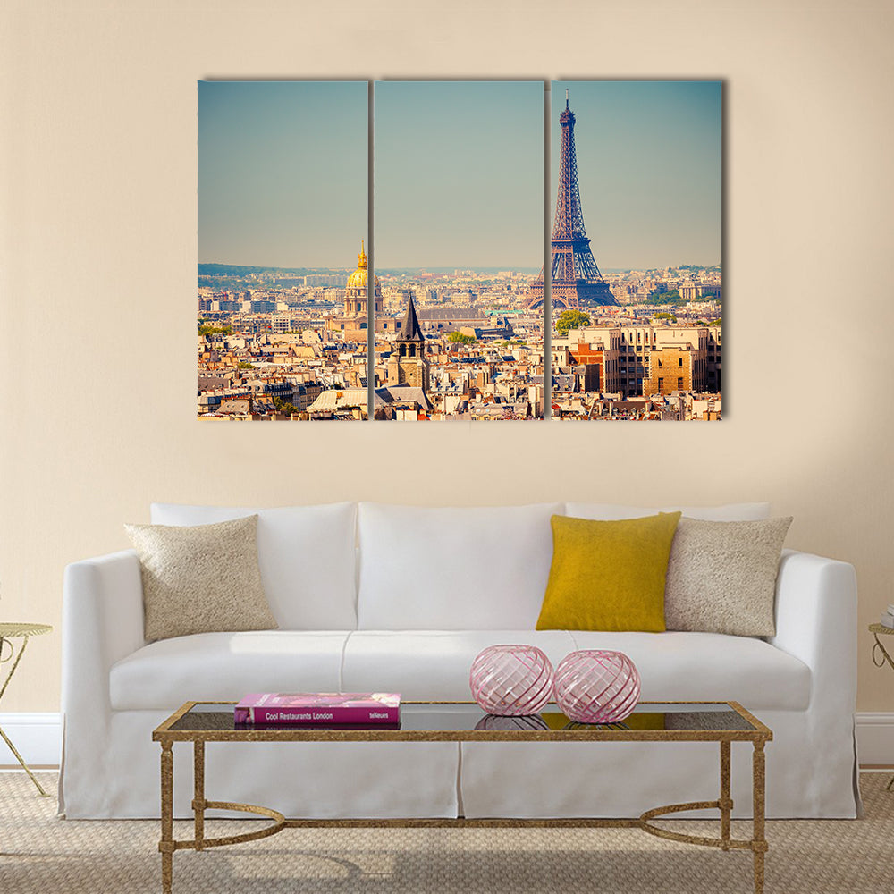 Eiffel Tower Multi panel canvas wall art