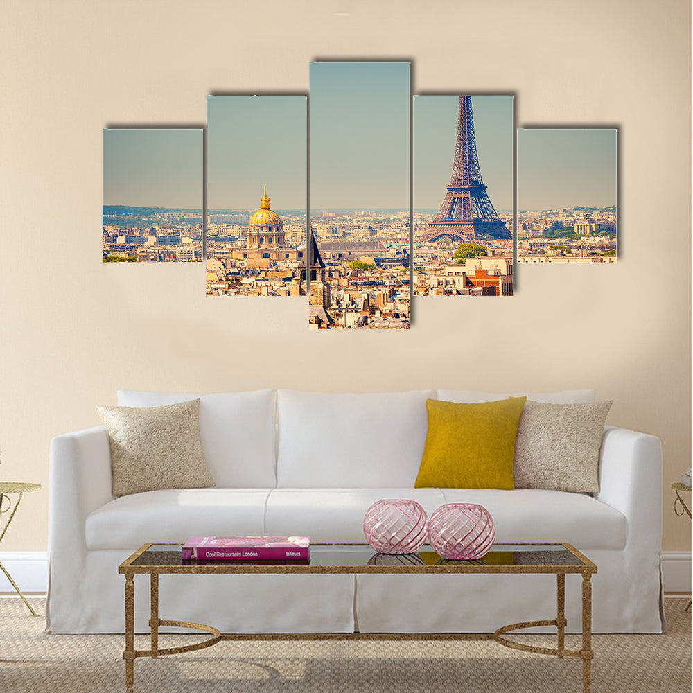 Eiffel Tower Multi panel canvas wall art