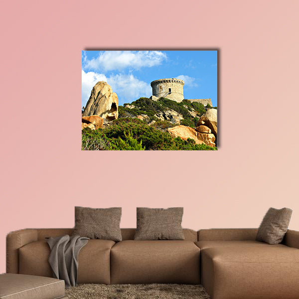 Genoese tower, Corsica multi panel canvas wall art