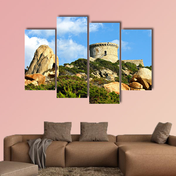 Genoese tower, Corsica multi panel canvas wall art