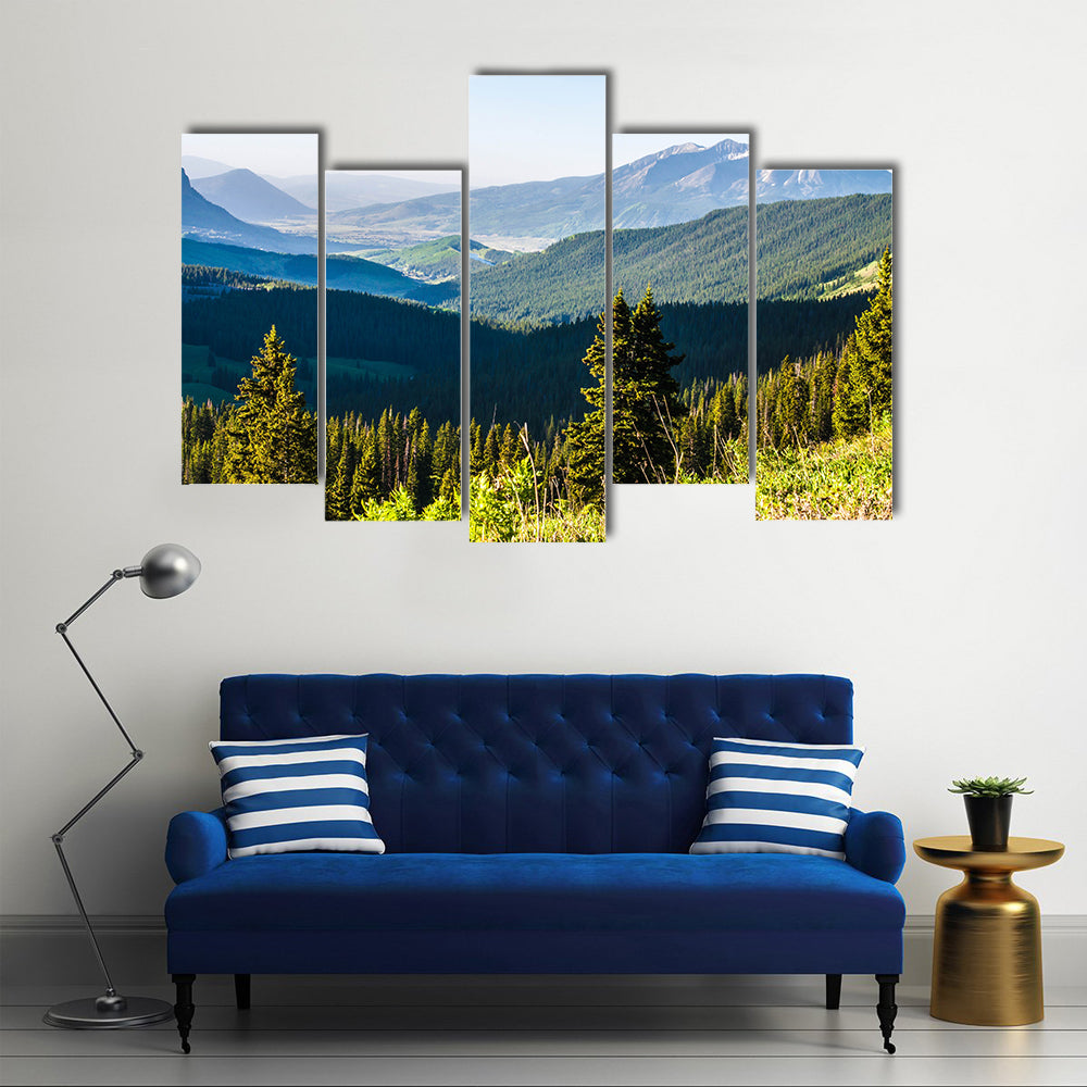 Mt Baldy Looking Towards The Crested Butte Co, Mountain Vista, Multi Panel Canvas Wall Art