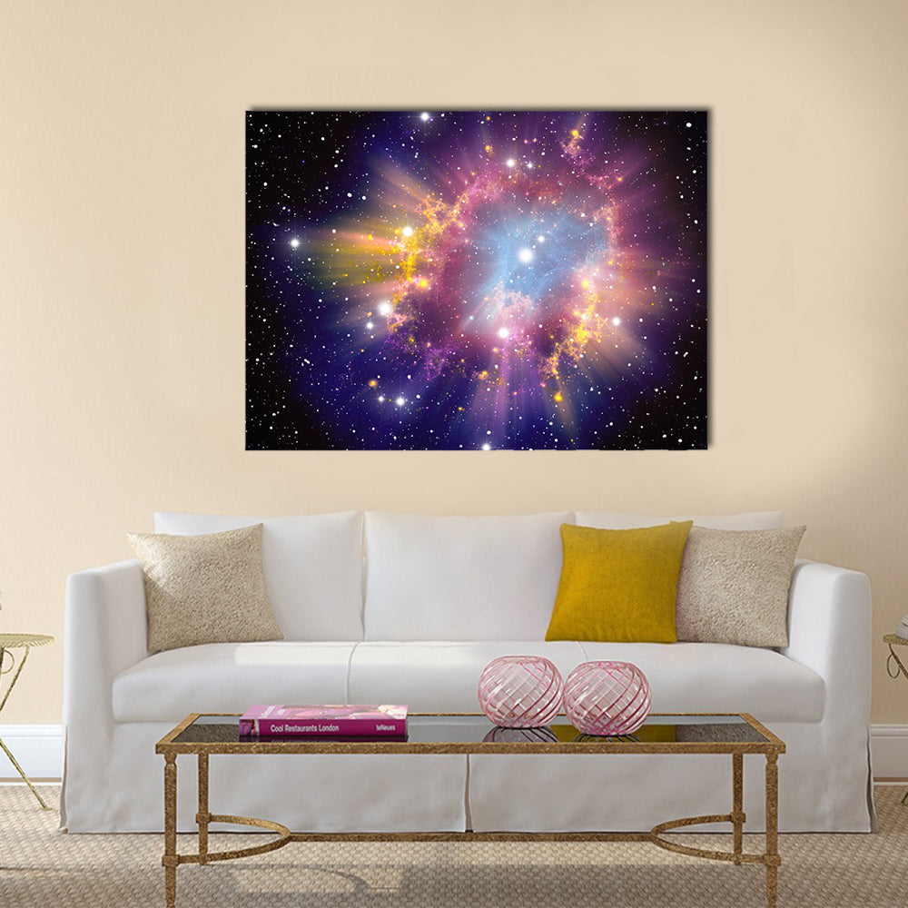 Supernova Explosion Multi Panel Canvas Wall Art