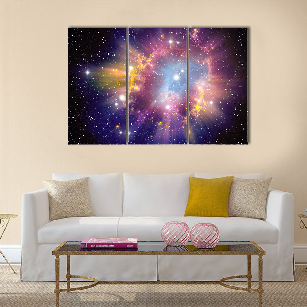 Supernova Explosion Multi Panel Canvas Wall Art