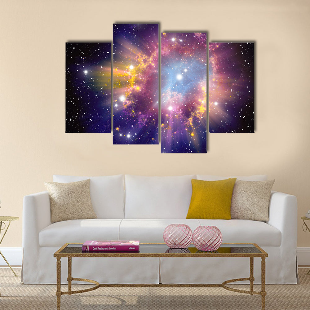 Supernova Explosion Multi Panel Canvas Wall Art