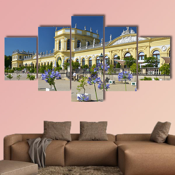 Historic Orangerie in Kassel, Germany, in summer multi panel canvas wall art