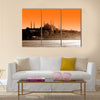 Sultan ahmet mosque at sunset, Istanbul Multi panel canvas wall art