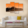 Sultan ahmet mosque at sunset, Istanbul Multi panel canvas wall art