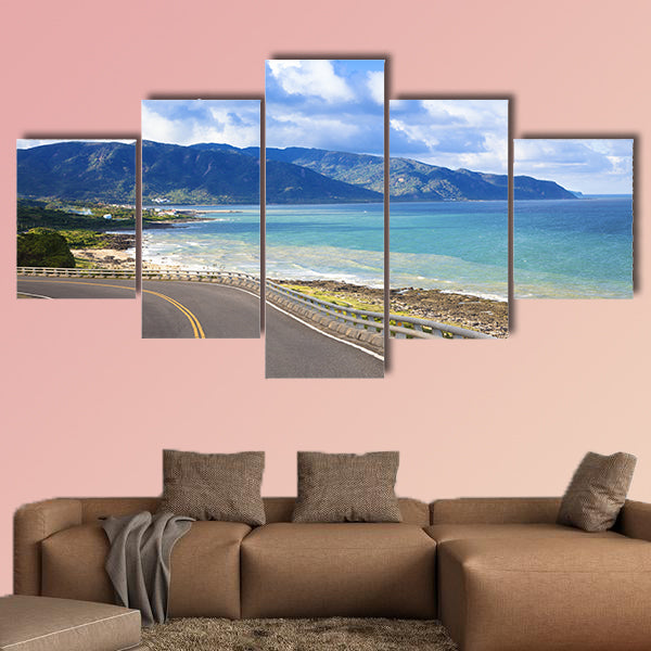 Coastline of kenting national park in Taiwan multi panel canvas wall art