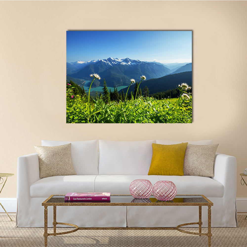 The Diablo Lake, Washington Multi Panel Canvas Wall Art