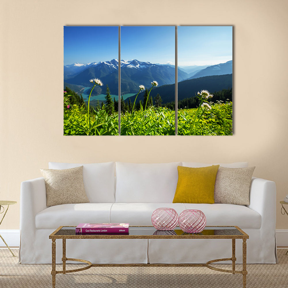 The Diablo Lake, Washington Multi Panel Canvas Wall Art