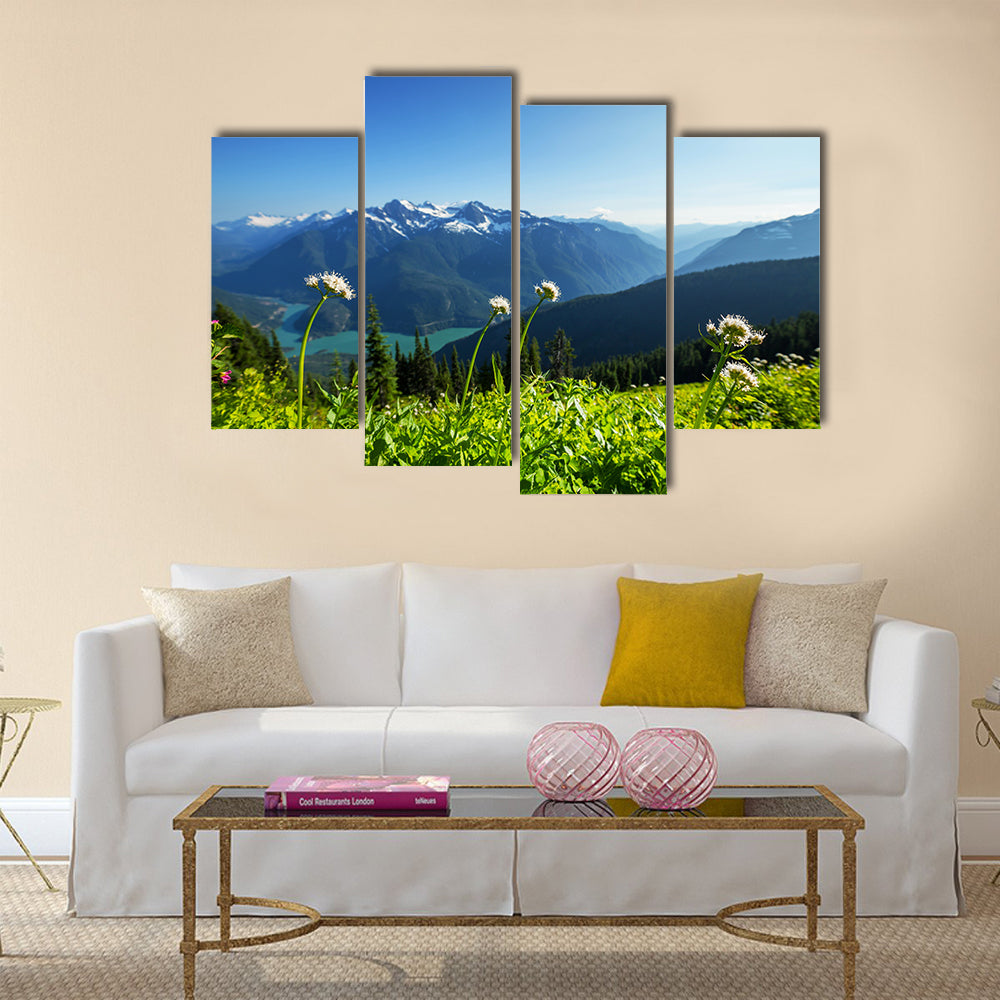 The Diablo Lake, Washington Multi Panel Canvas Wall Art