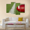 American Football on the Field near the yard line with room for copy Multi panel canvas wall art