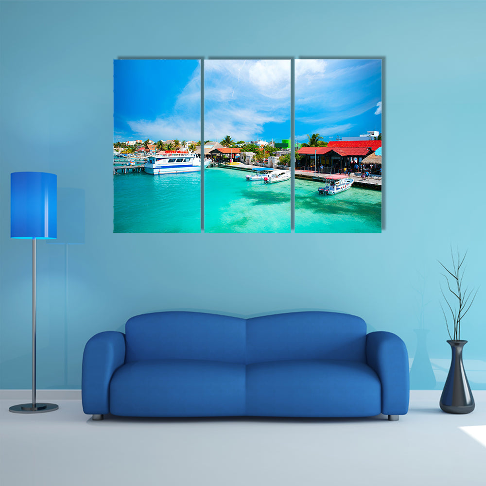 The Mexico Isla Mujeres,Cancun Multi Panel canvas wall art