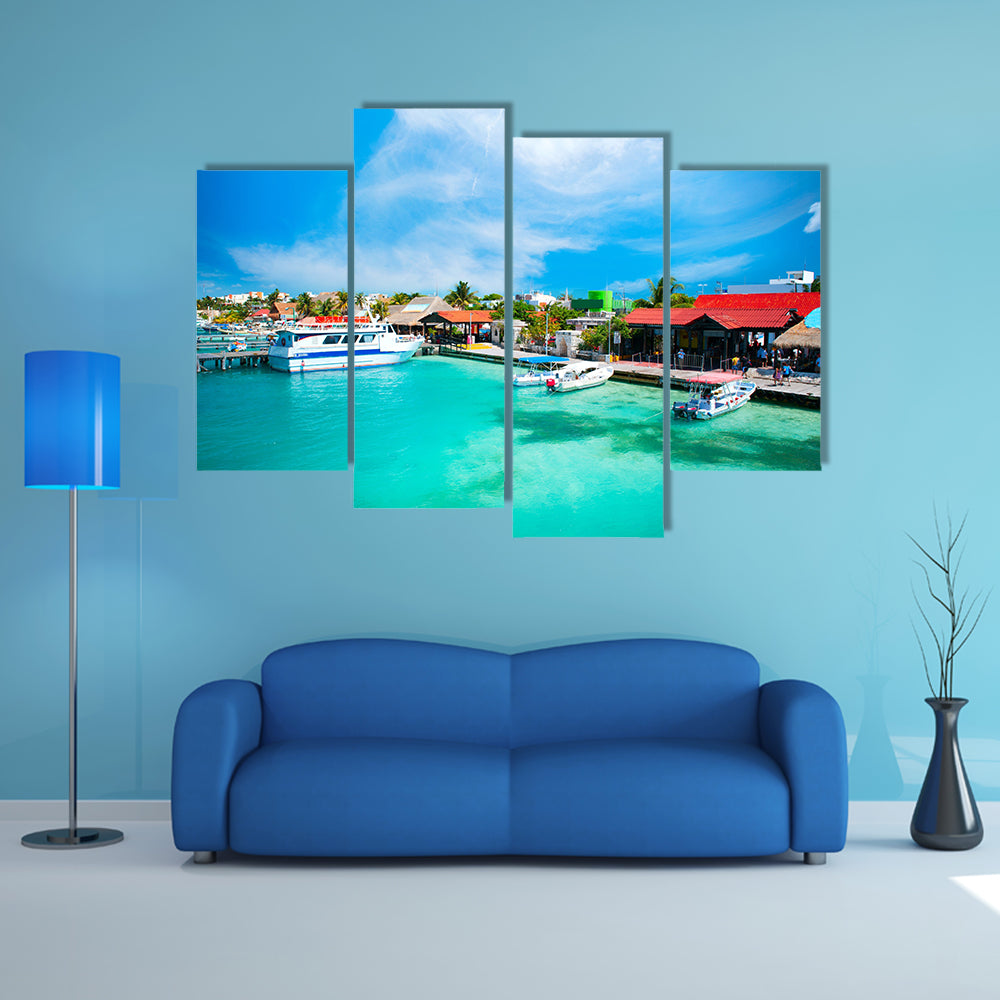 The Mexico Isla Mujeres,Cancun Multi Panel canvas wall art