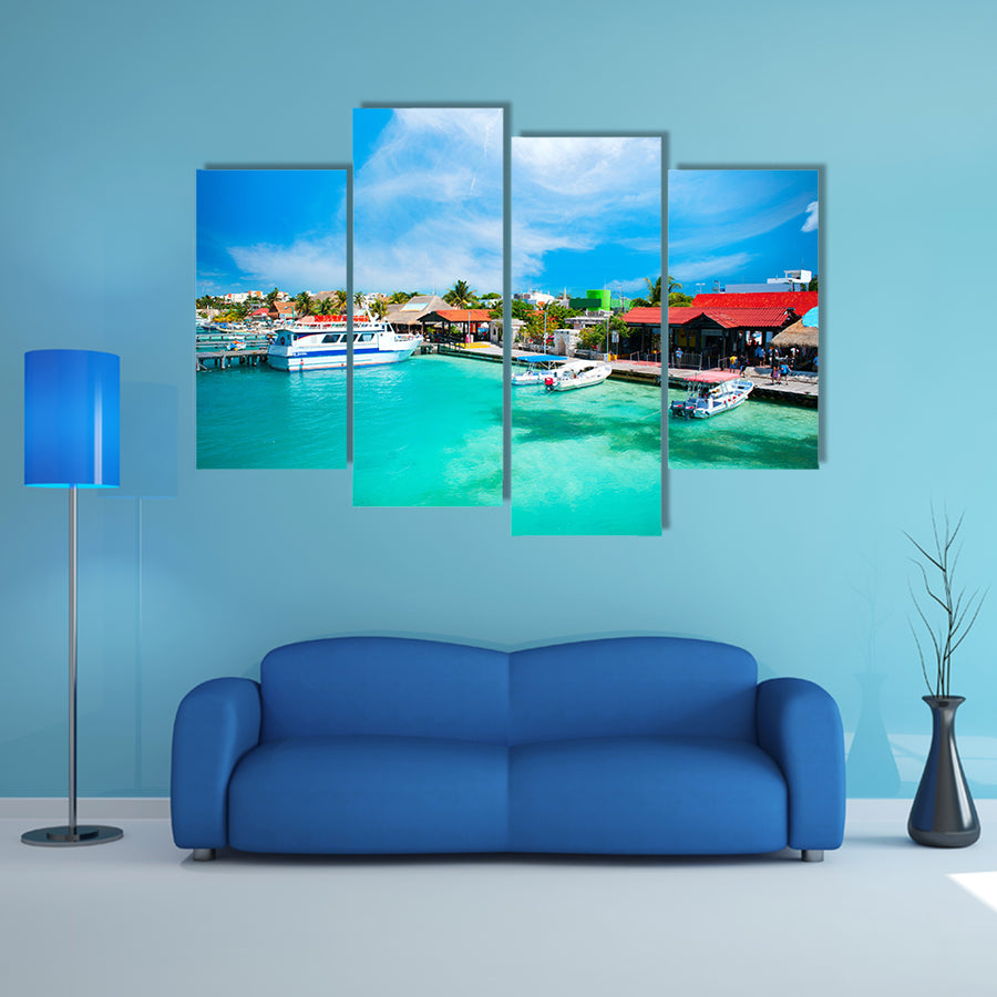 The Mexico Isla Mujeres,Cancun Multi Panel canvas wall art