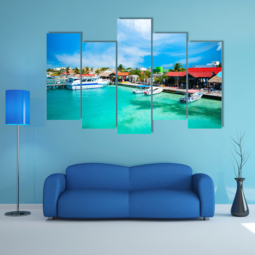 The Mexico Isla Mujeres,Cancun Multi Panel canvas wall art