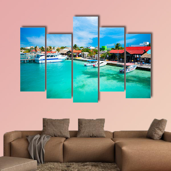 Mexico Isla Mujeres, Cancun multi panel canvas wall art