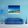 The tropical beach, Padangbai, Bali, Indonesia multi panel canvas wall art