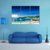 The tropical beach, Padangbai, Bali, Indonesia multi panel canvas wall art