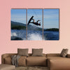 Guy on wakeboard jumping Multi panel canvas wall art