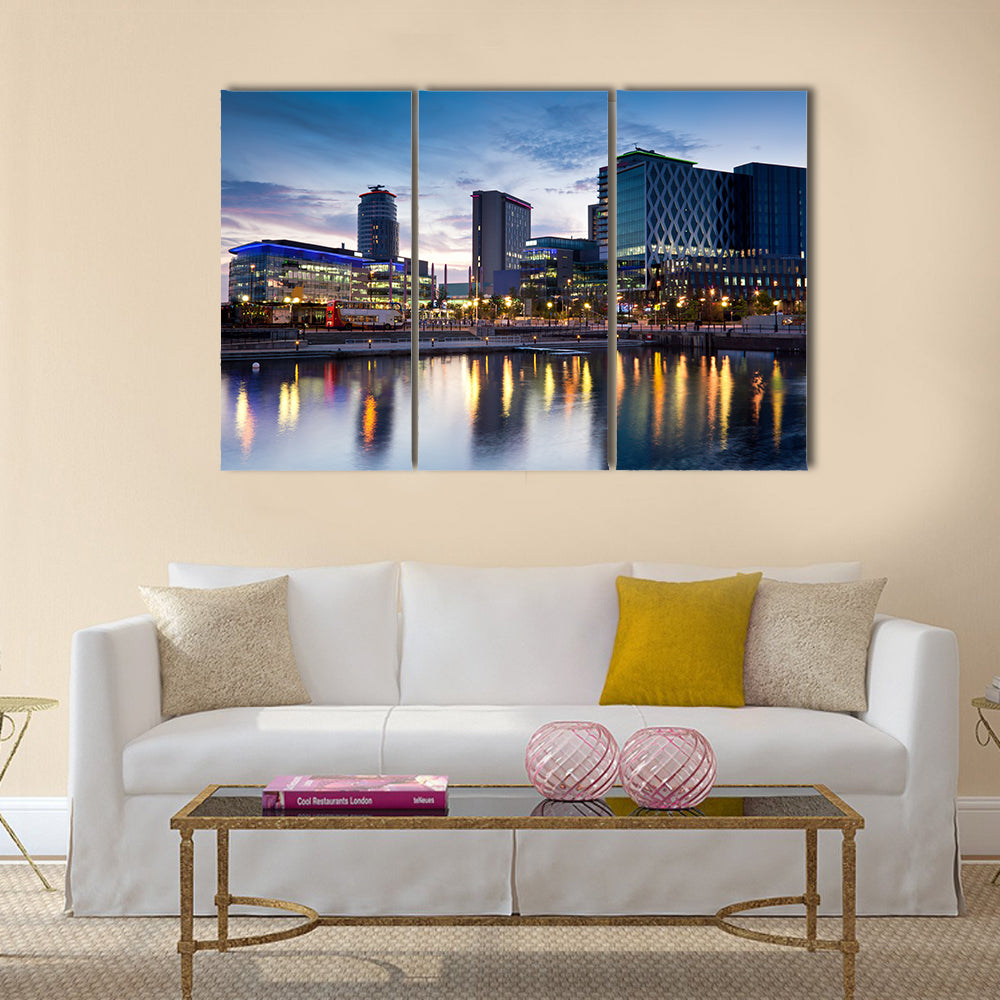 Media City on Salford Quays Multi panel canvas wall art