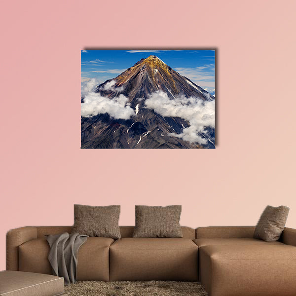 Koryaksky volcano on the Kamchatka Peninsula, Russia multi panel canvas wall art