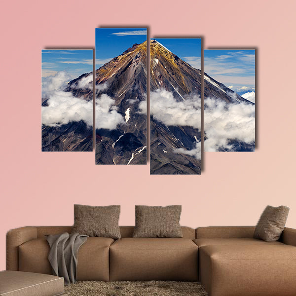 Koryaksky volcano on the Kamchatka Peninsula, Russia multi panel canvas wall art