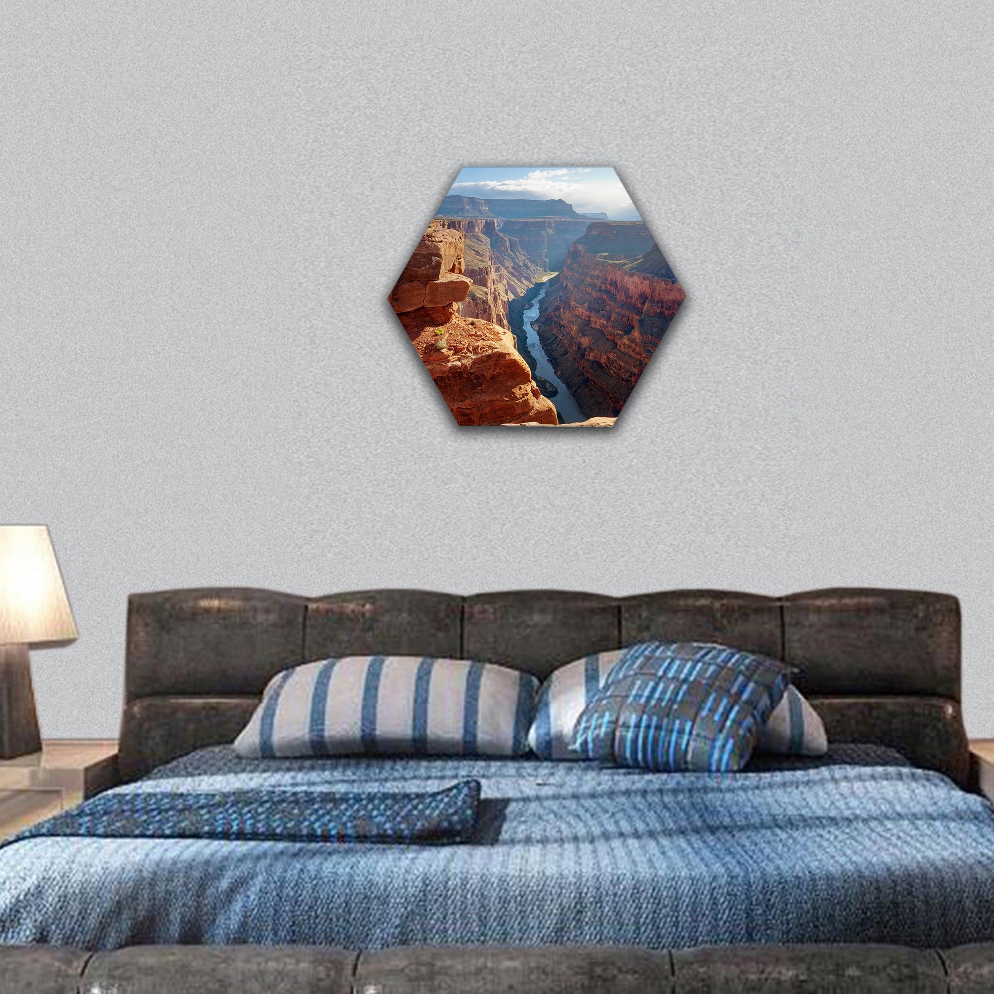 Toroweap Point, Grand Canyon National Park hexagonal canvas wall art