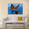 The beautiful butterfly with wings Multi Panel Canvas Wall Art