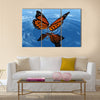 The beautiful butterfly with wings Multi Panel Canvas Wall Art